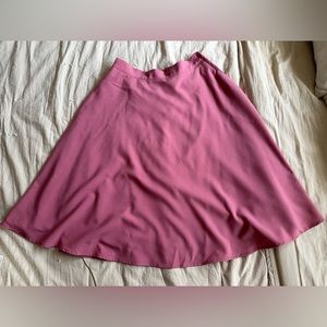 Modcloth pink skater skirt, size medium.